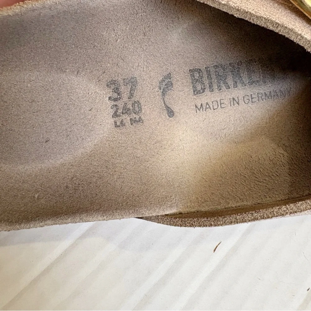 Birkenstock Big Buckle Siena Washed Metallic Rose Gold Sandals Size 6 or 6.5